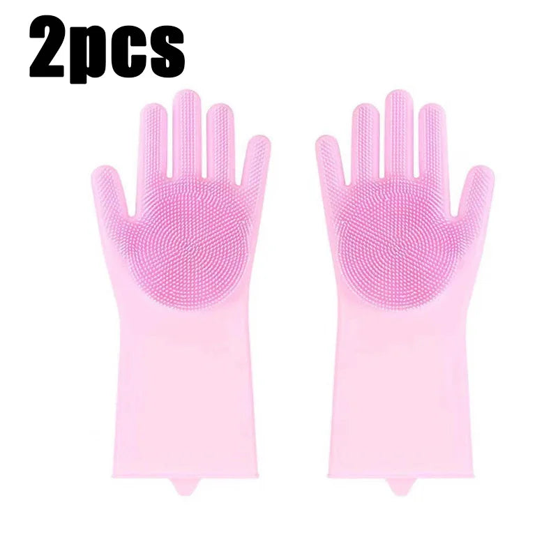 Silicone Pet Bathing Glove for Dogs & Cats - Massage Mitt