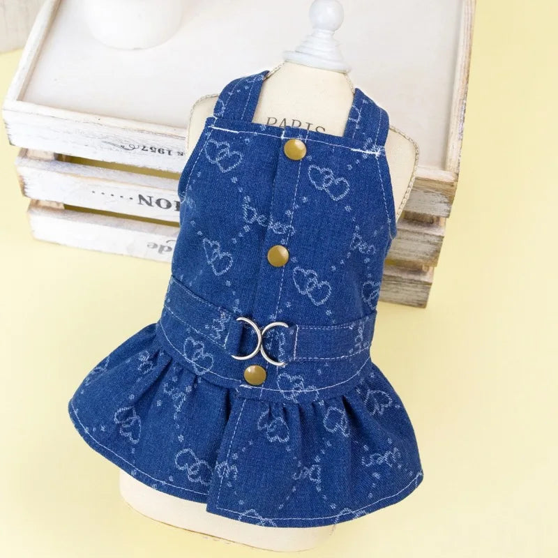 Dog Dress Harness Vest with D-Ring - Summer Puppy Clothes