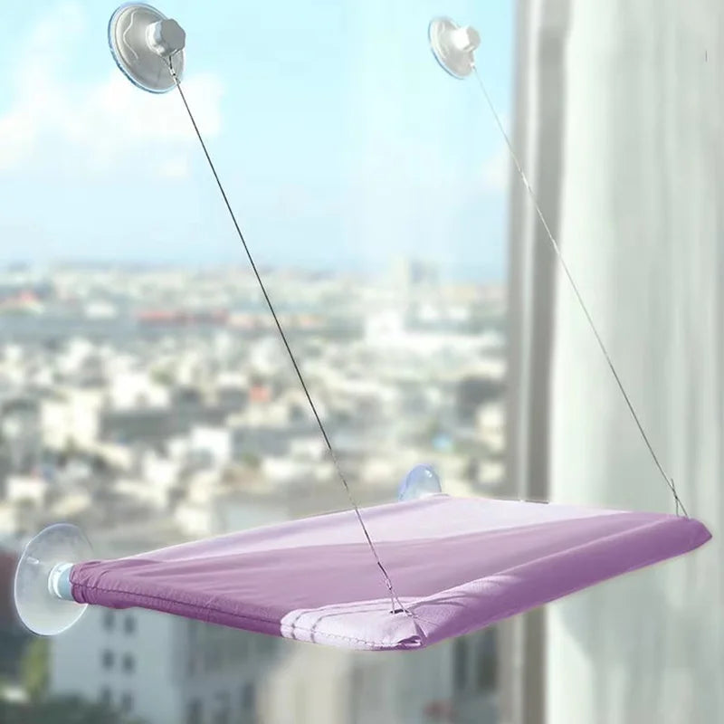 Cat Window Hammock Bed with Suction Cups, Space-Saving