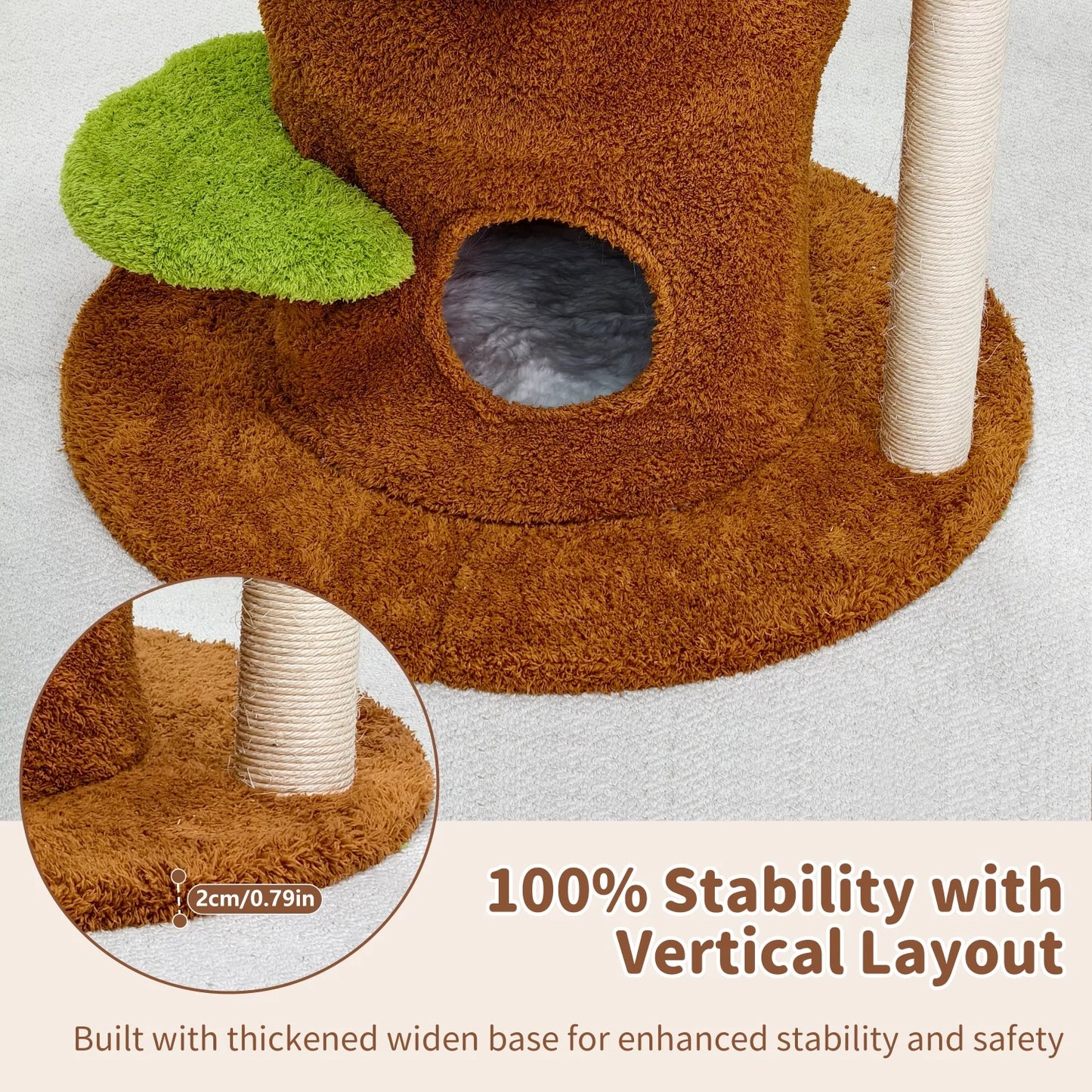 187cm Cat Tree Tower with Condo, Stairs and Perch product image 6