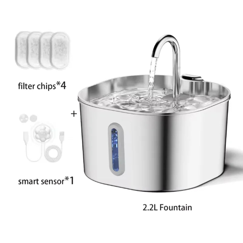 2.2L Stainless Steel Pet Water Fountain product image 9