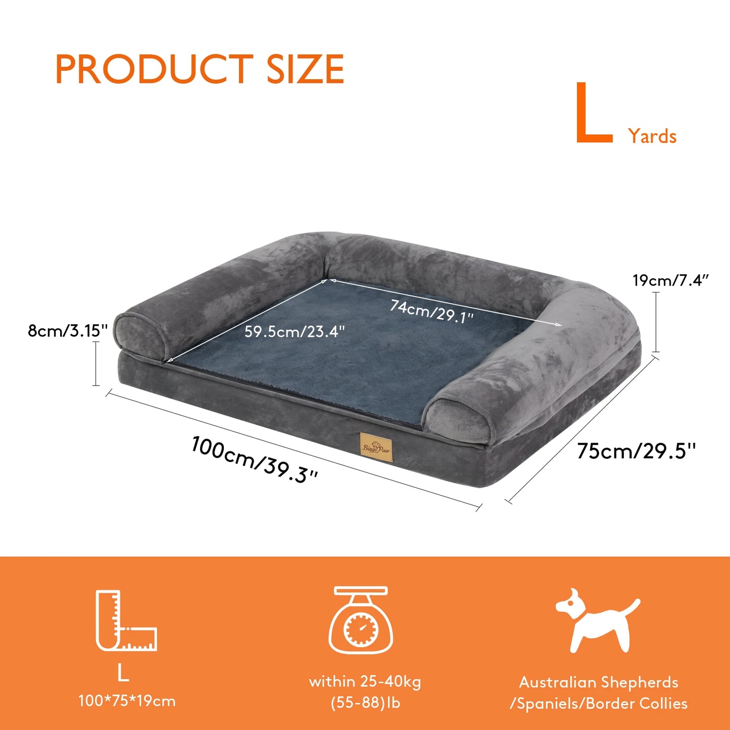 Orthopedic Dog Bed with Removable Washable Cover product image 10