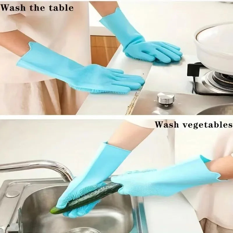 Silicone Pet Bathing Glove for Dogs & Cats - Massage Mitt