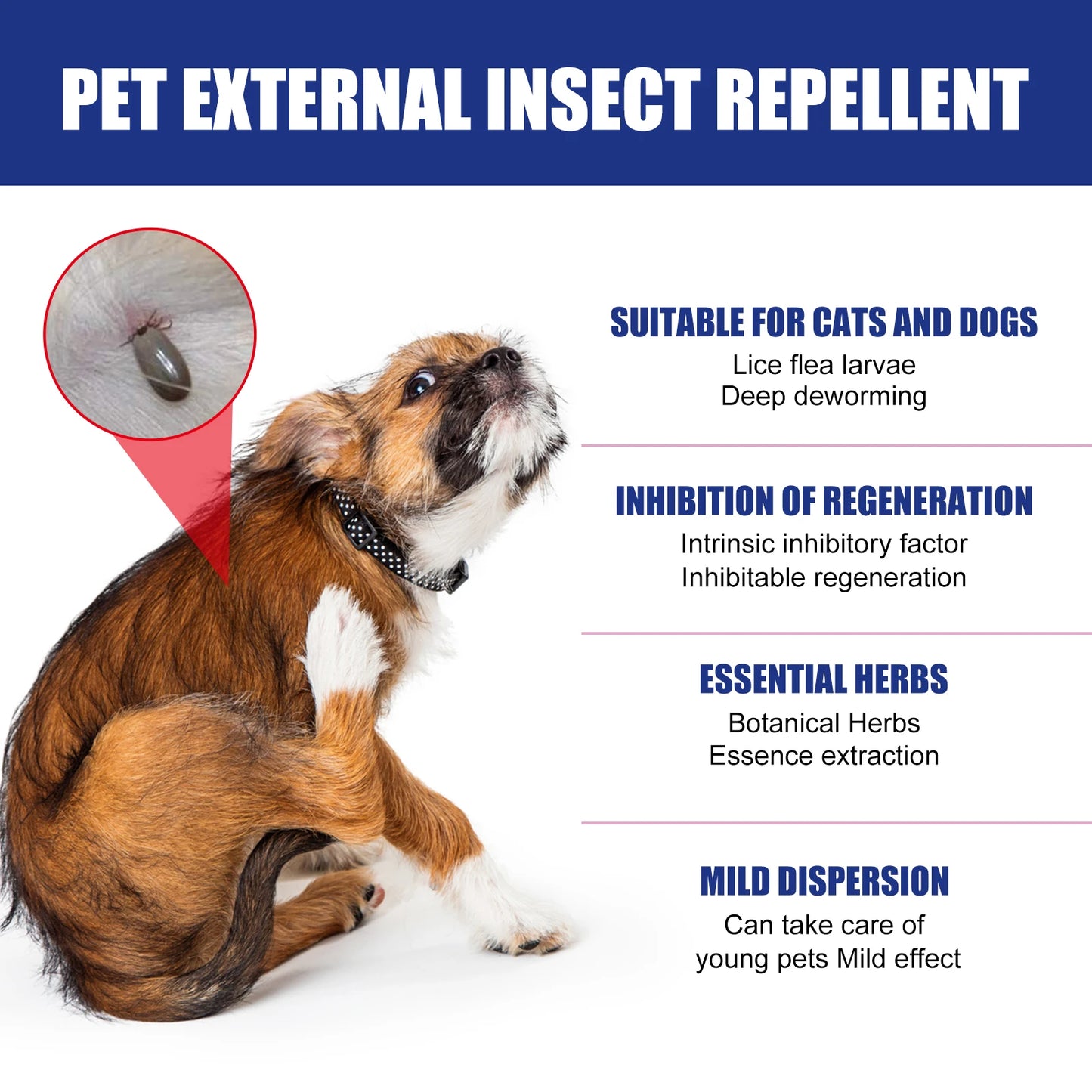 Pet Insect Repellent & Soothing Skin Care Spray for Dogs and Cats