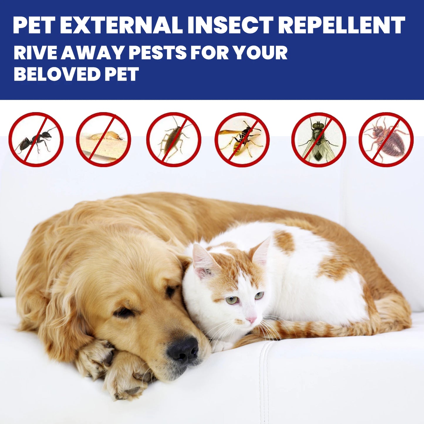 Pet Insect Repellent & Soothing Skin Care Spray for Dogs and Cats