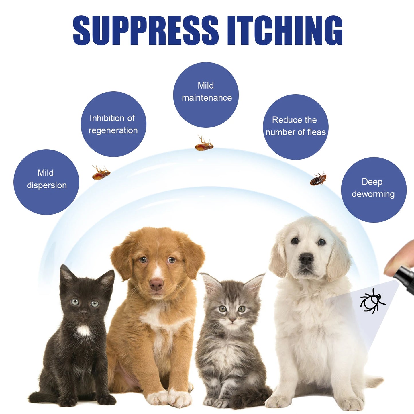 Pet Insect Repellent & Soothing Skin Care Spray for Dogs and Cats