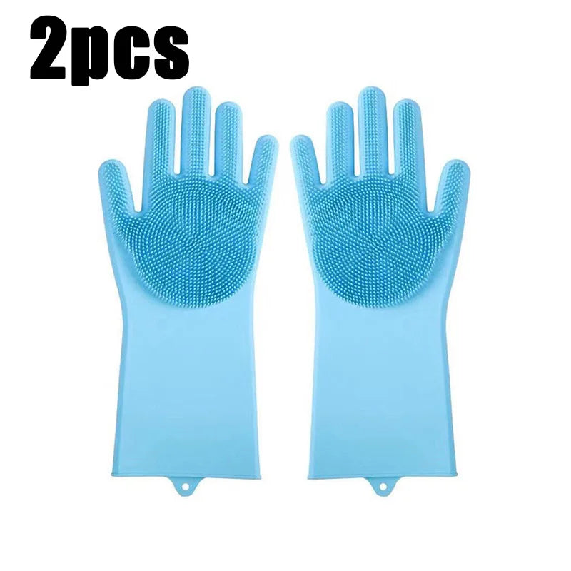 Silicone Pet Bathing Glove for Dogs & Cats - Massage Mitt