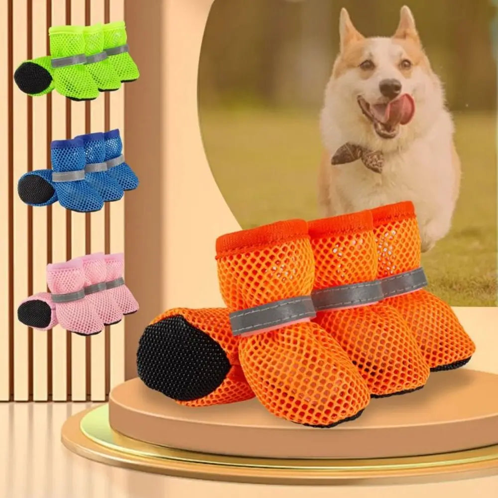 Mesh Breathable Dog Shoes for Everyday Paw Protection - size reference view