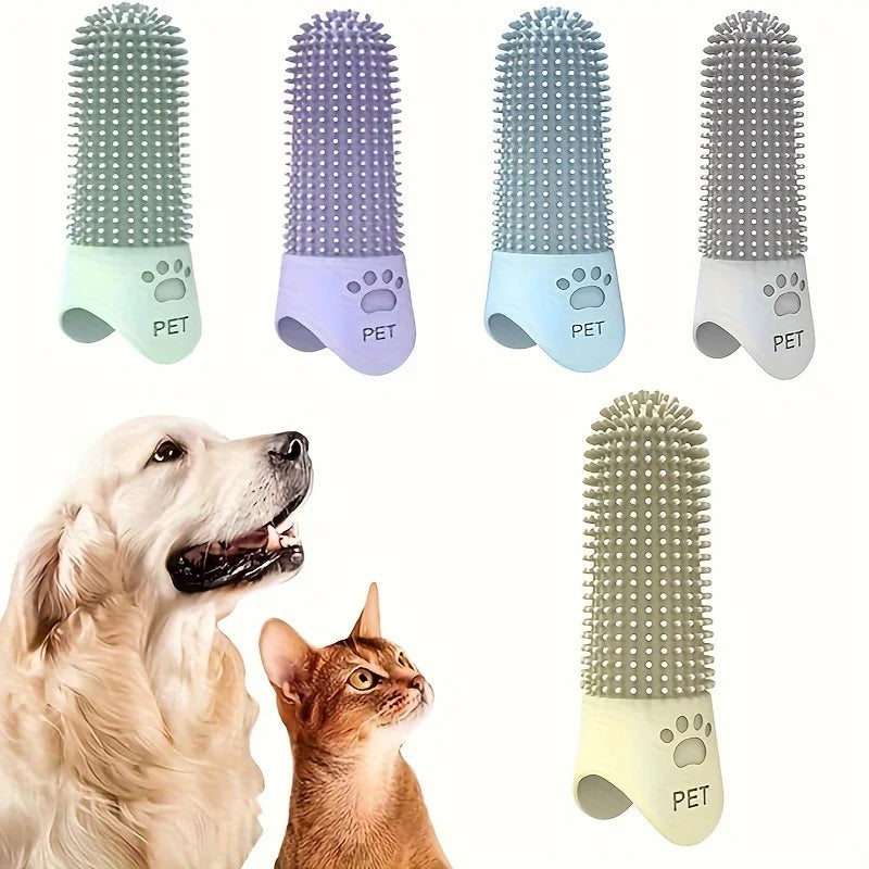 360° Silicone Finger Toothbrush for Dogs and Cats main product image