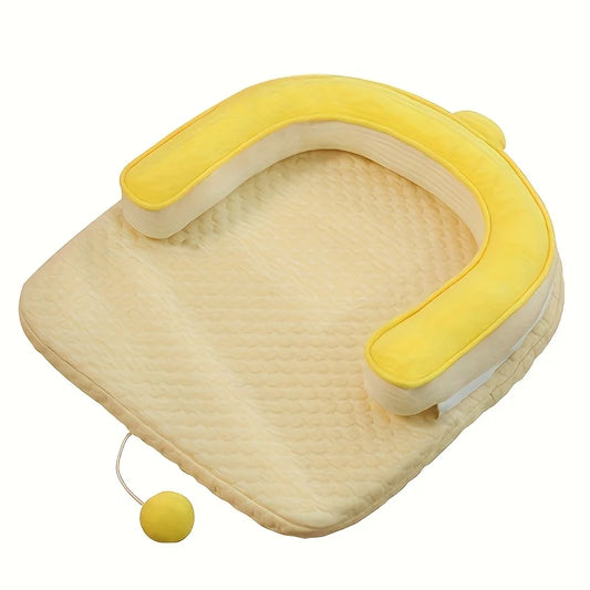 Summer Self-Cooling Ice Gel Pet Bed for Cats & Dogs - front view