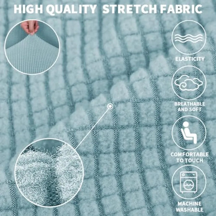 High Stretch Couch Covers for 3 Cushion Couch 1-Piece Extra Large Covers with Elastic Bottom Anti Slip Elastic Slipcover Furnit