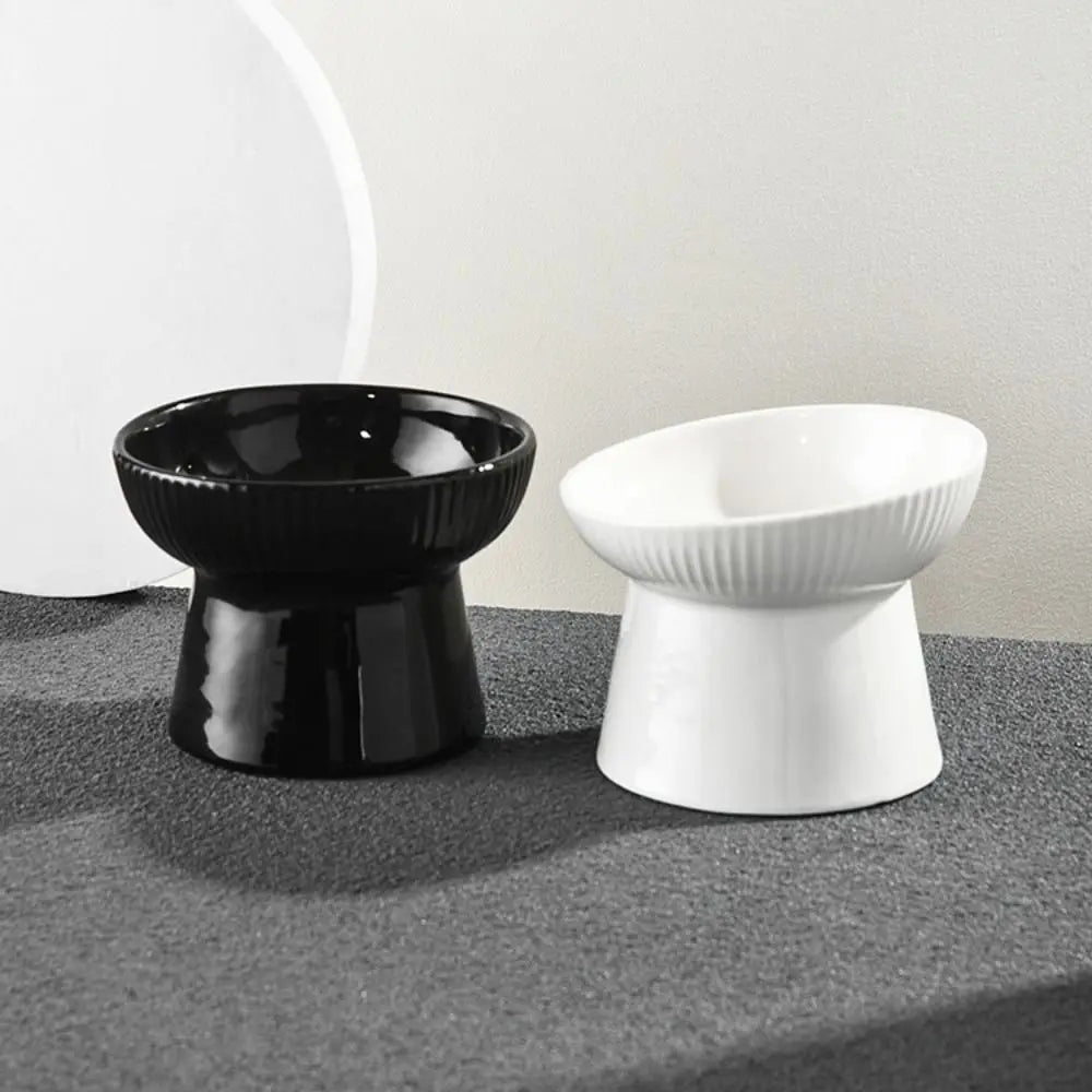 Slanted Elevated Ceramic Cat Bowl product image 2