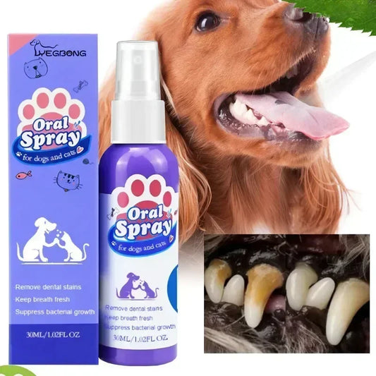 Pet Teeth Cleaning Spray Oral Care for Cats & Dogs - front view
