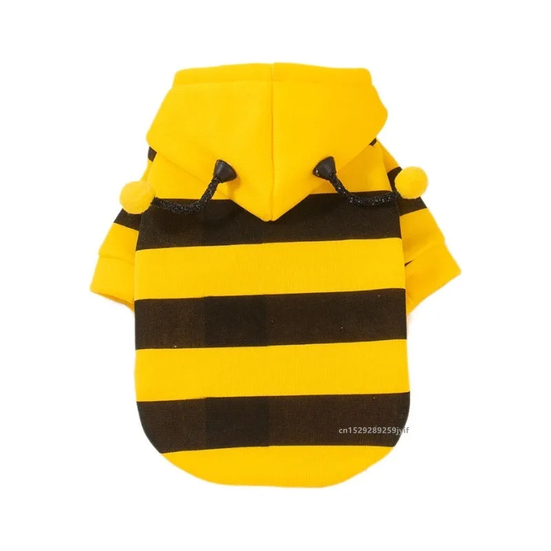 Bee Pet Costume Hoodie Winter Coat for Small Dogs & Cats