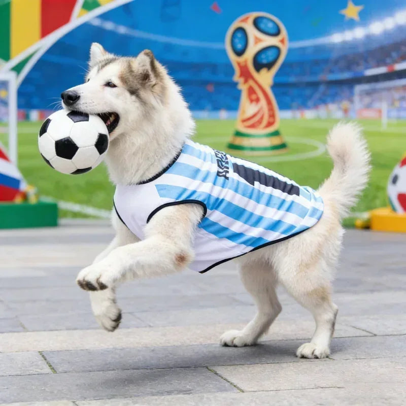 Breathable Mesh Football Jersey Pet T-Shirt Vest