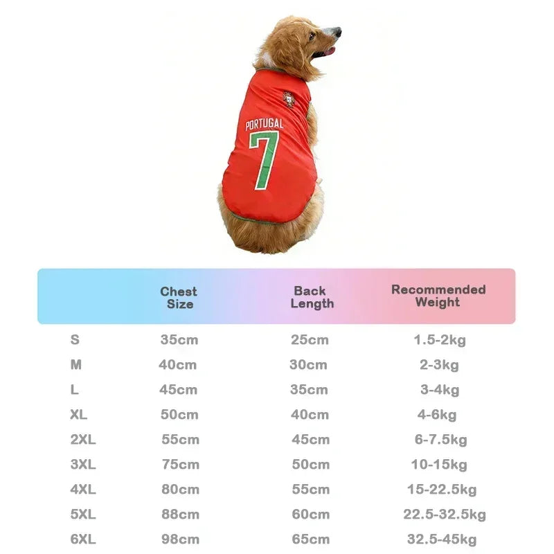 Breathable Mesh Football Jersey Pet T-Shirt Vest