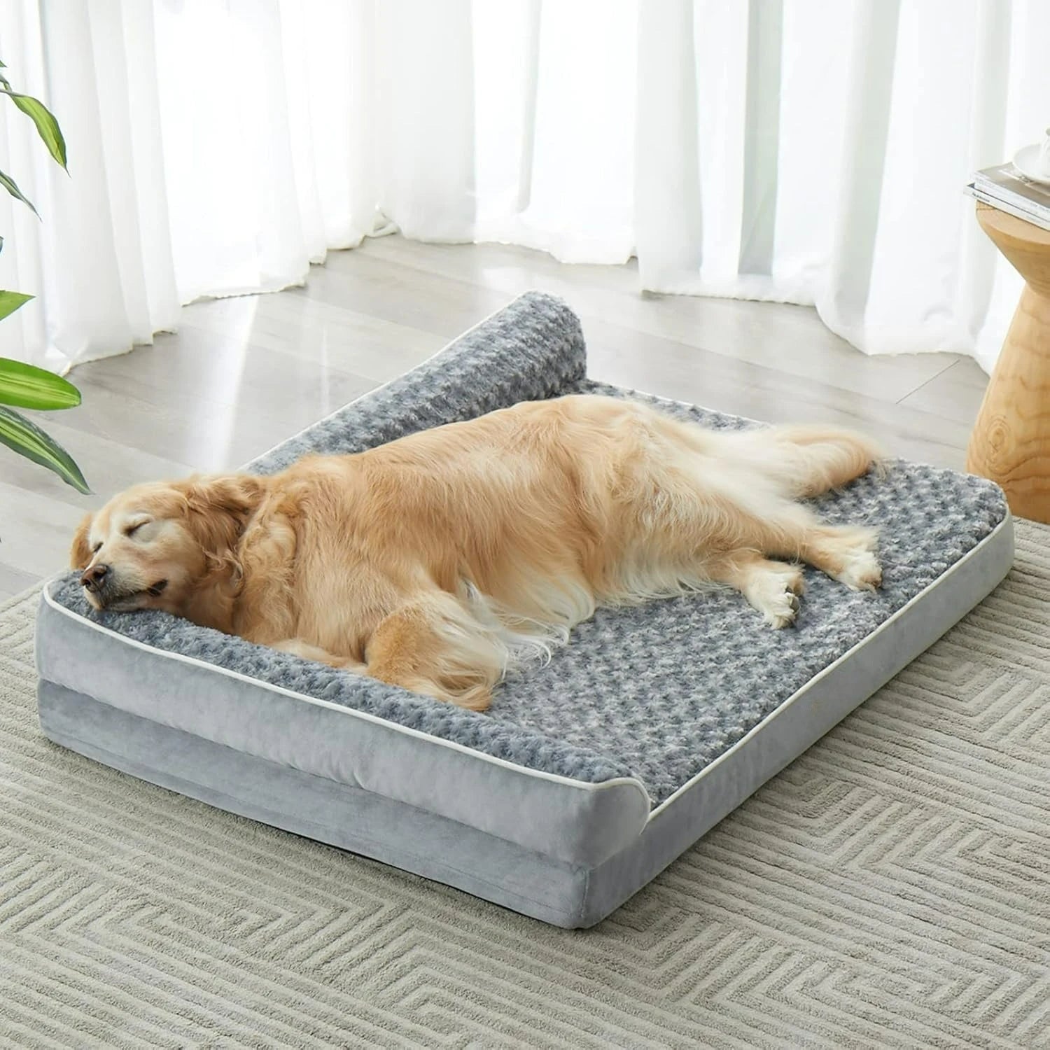 Orthopedic Waterproof Sofa Dog Bed with Washable Cover - front view