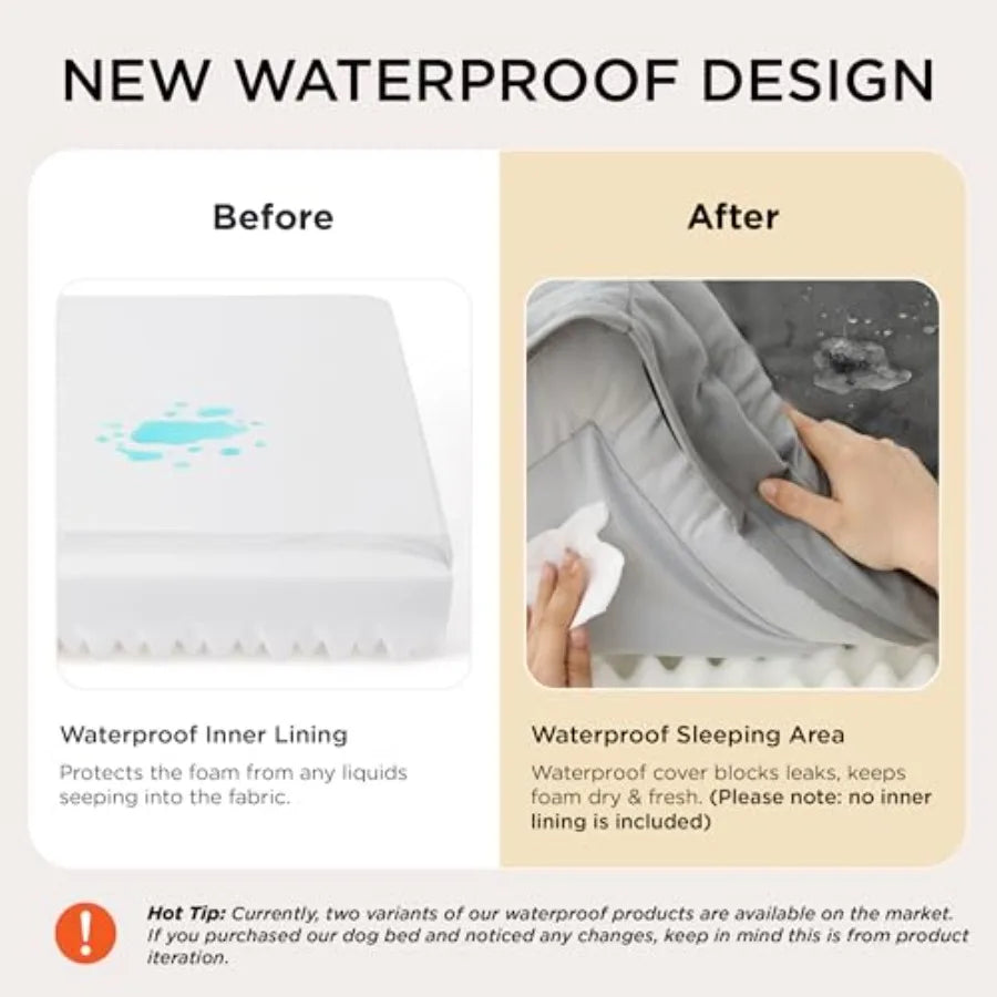 Orthopedic Dog Beds Large Sized Dog - Washable Large Dog Cat Bed Waterproof Comfort Dogs Couch Sofa with Washable Removable Cov