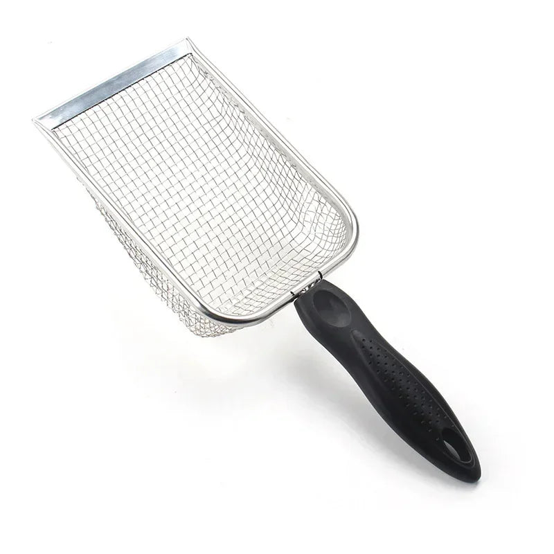 Long-Handle Stainless Steel Cat Litter Scoop