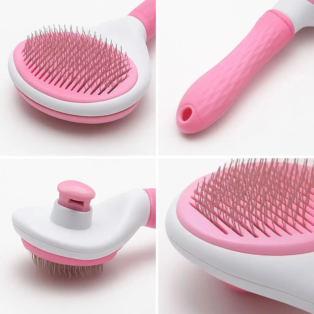 Non-Slip Pet Grooming & Deshedding Brush, Ergonomic Design