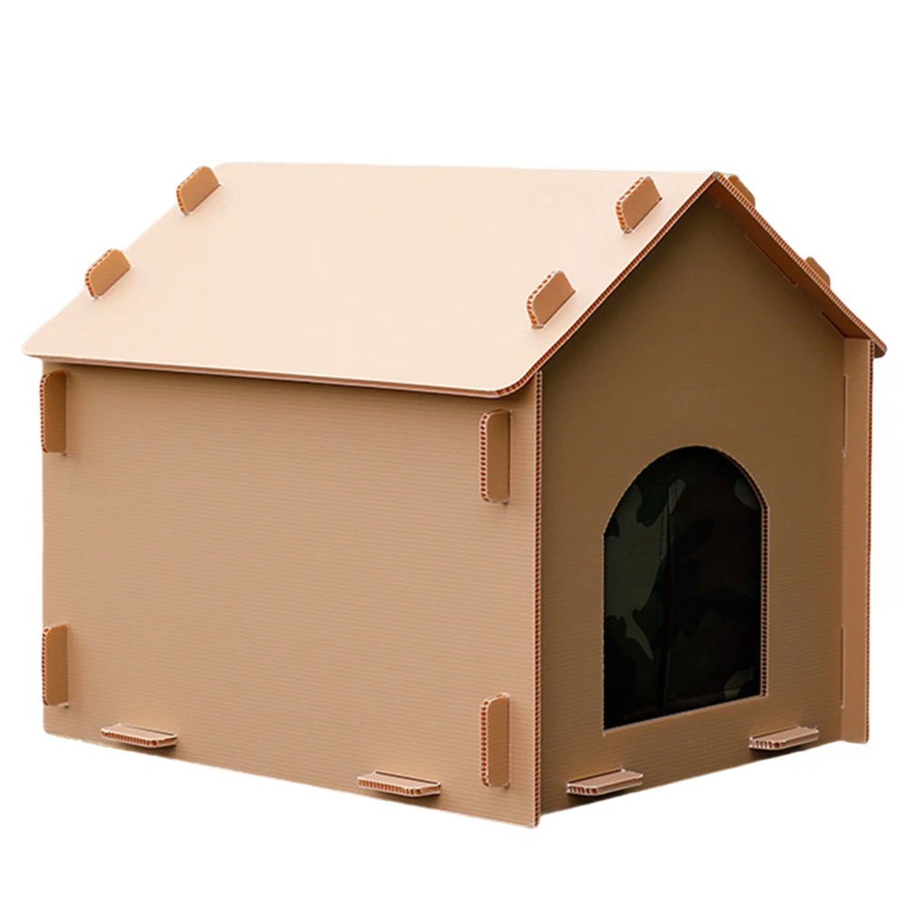 Stray Cats House Waterproof Warm Cat Shelter Foldable Cat Outdoor House Collapsible Insulated Pet House for Dogs Cats