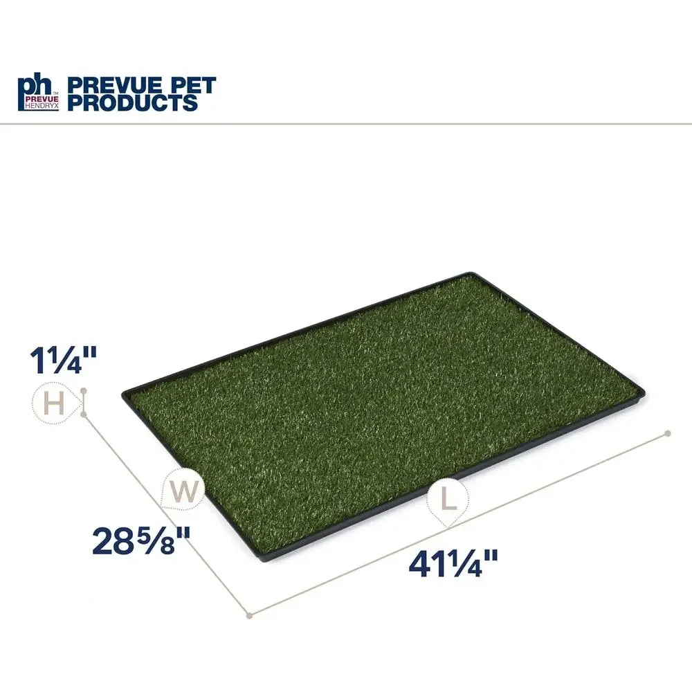 Portable Washable Artificial Grass Mat with Drain Tray for Dogs - Suitable for Indoor and Outdoor Use