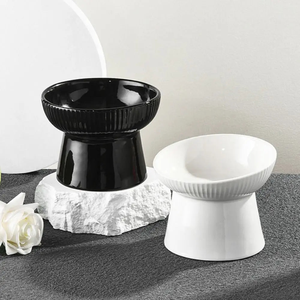 Slanted Elevated Ceramic Cat Bowl product image 4
