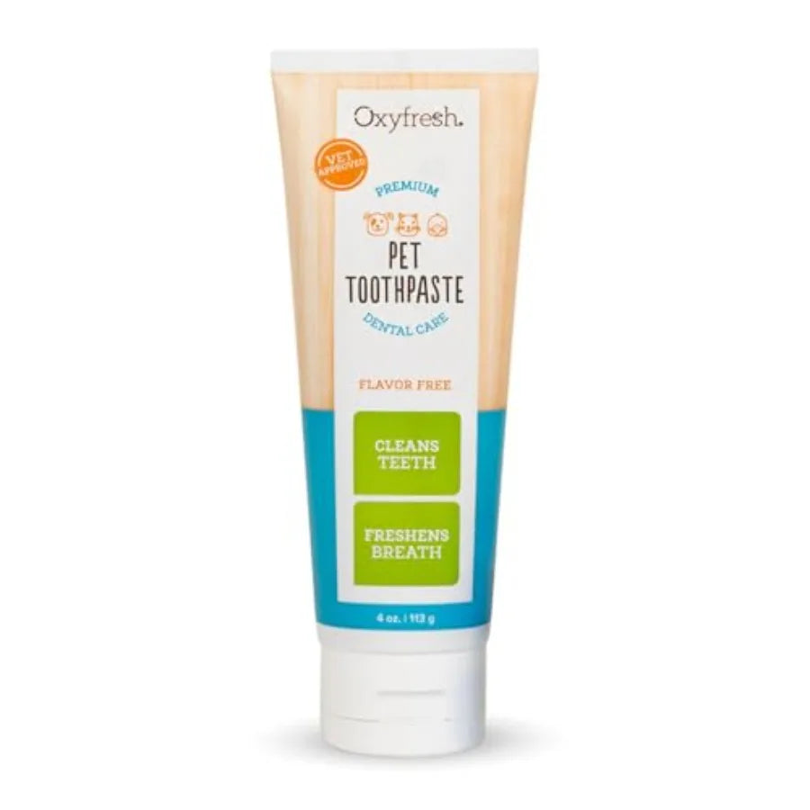 Curated Picks Oxyfresh Professional Cat and Dog Toothpaste, Teeth Cleaning Gel for Plaque, Tartar and Bad Breath, Vet-Approved