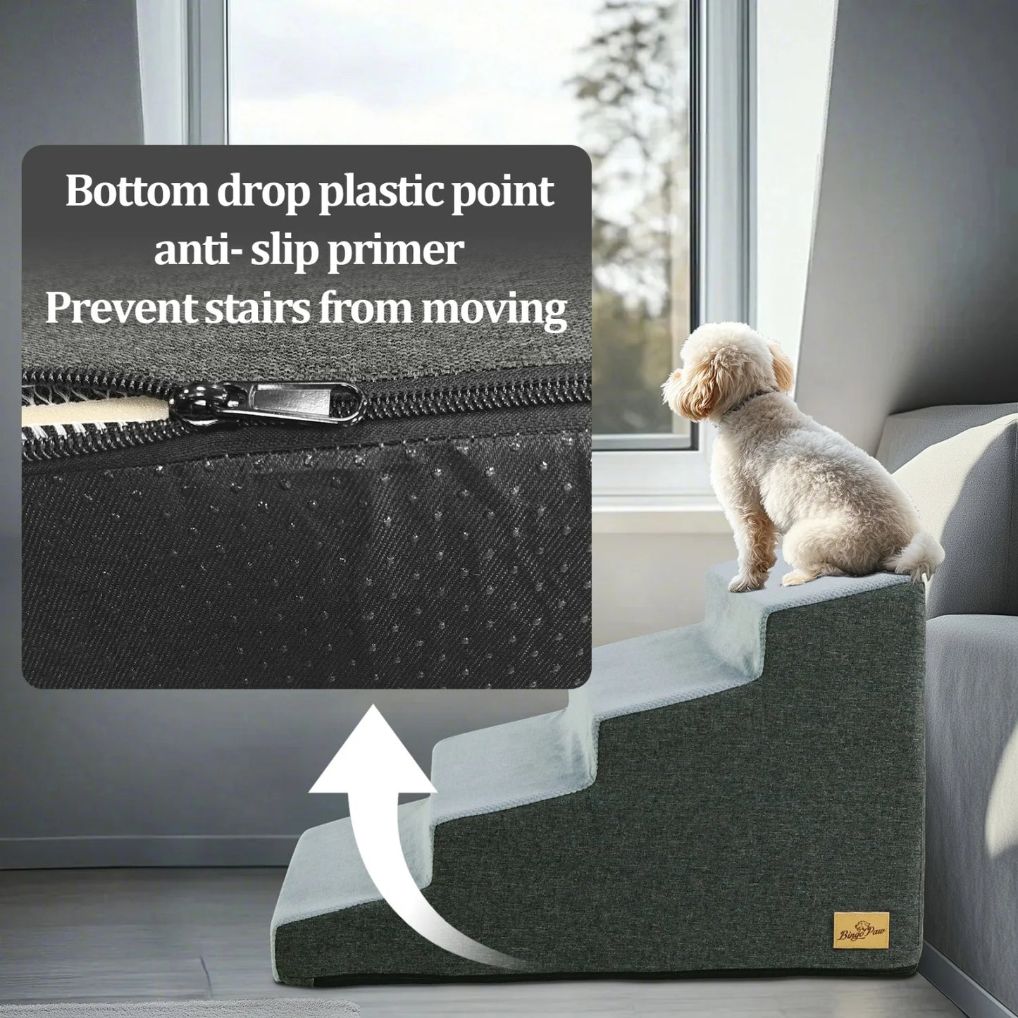 3-Step Dog Stairs for Small Dogs product image 4