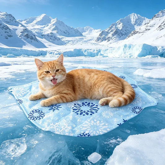 Summer Self-Cooling Pet Mat for Cats & Dogs - front view