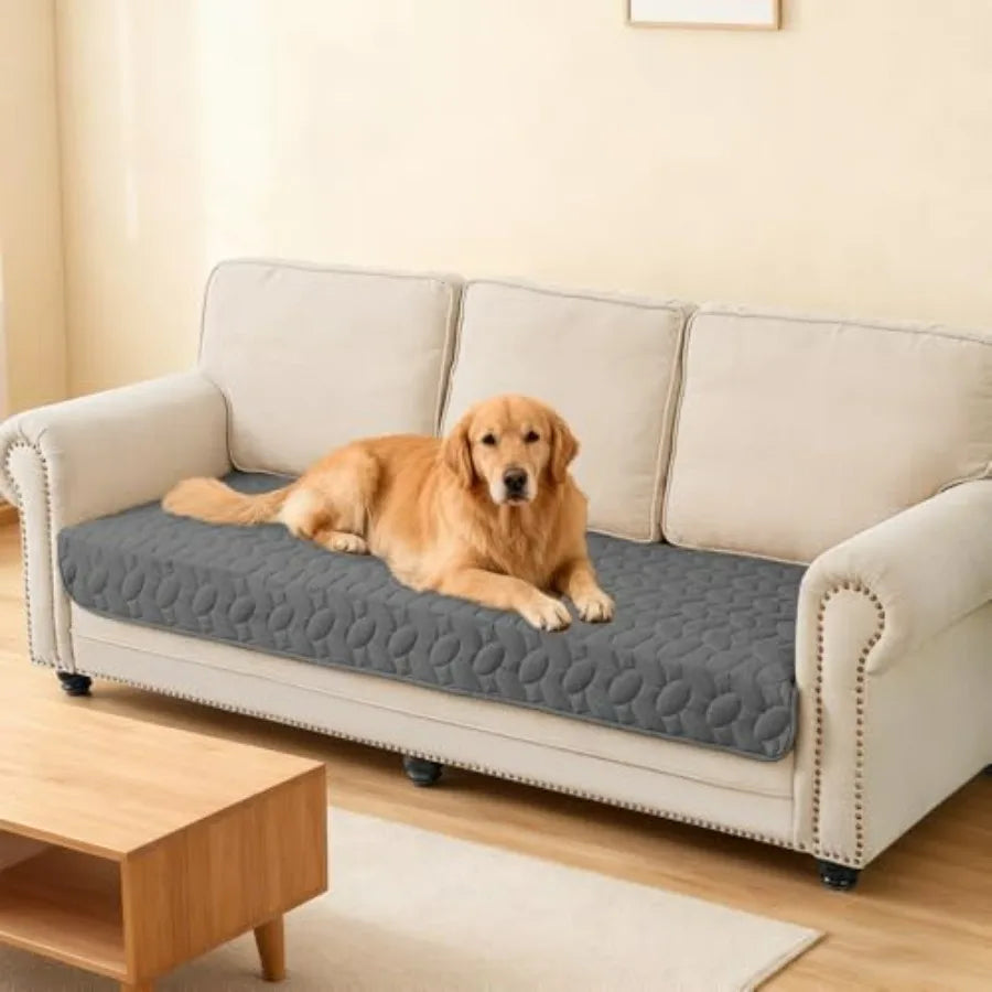 Pet Bed Cover Dog Bed Blanket for Sofa and Furniture Waterproof New Pattern Design,Dark Grey
