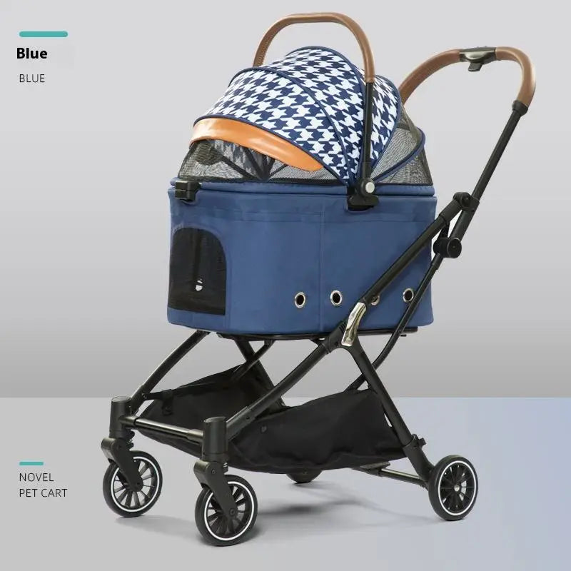 Foldable Detachable Pet Stroller for Dogs & Cats