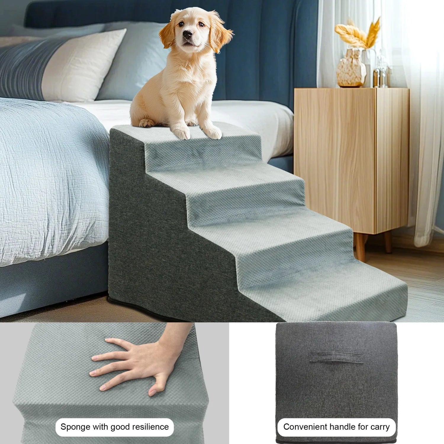 3-Step Dog Stairs for Small Dogs product image 5