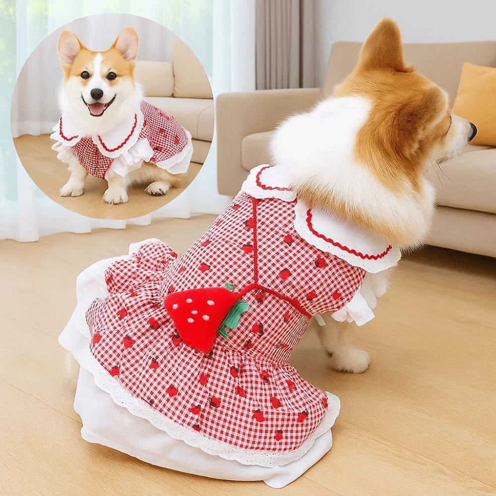 Strawberry Pet Dress for Dogs and Cats product image 3
