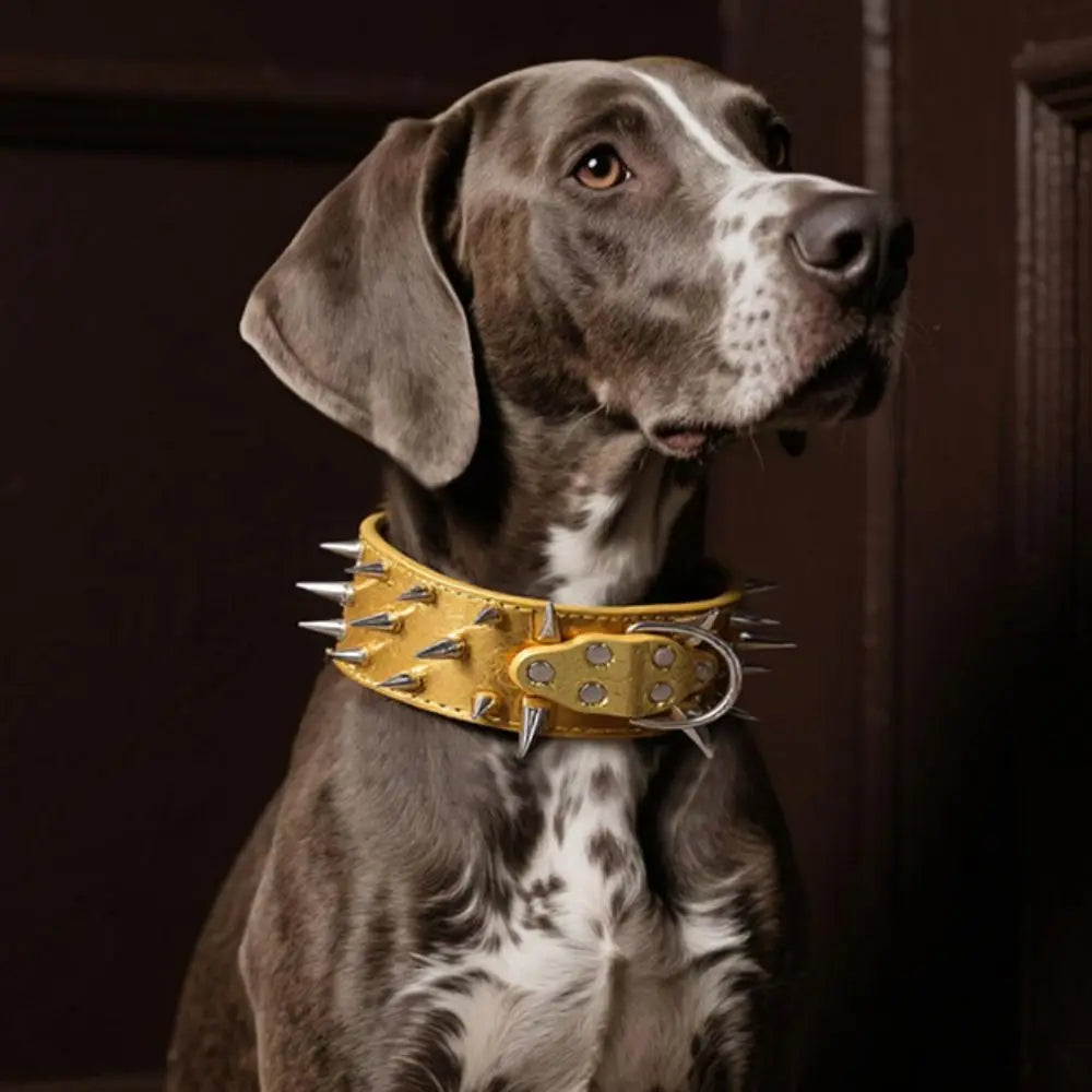 Spiked Dog Collar with Adjustable PU Leather Strap product image 4