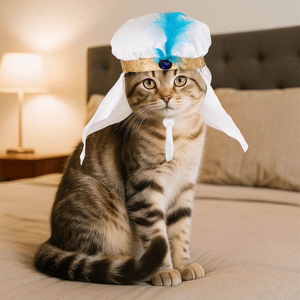 Cat Headscarf Costume Hat for Pets main product image