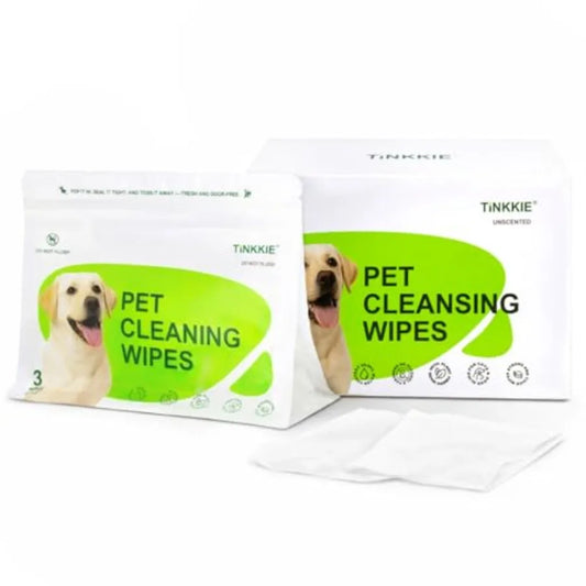 Pet Wipes for Dogs and Cats Individually Wrapped Dog and Cat Wipes for Paws Face and Body Alcohol-Free Pet Grooming Wipes 8"×8"