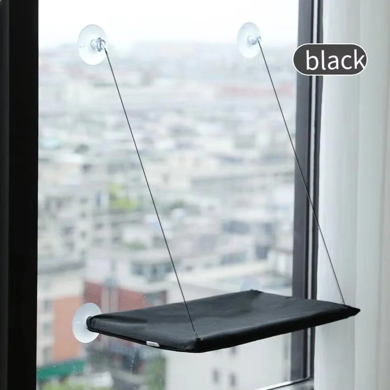 Cat Window Hammock Bed with Suction Cups, Space-Saving