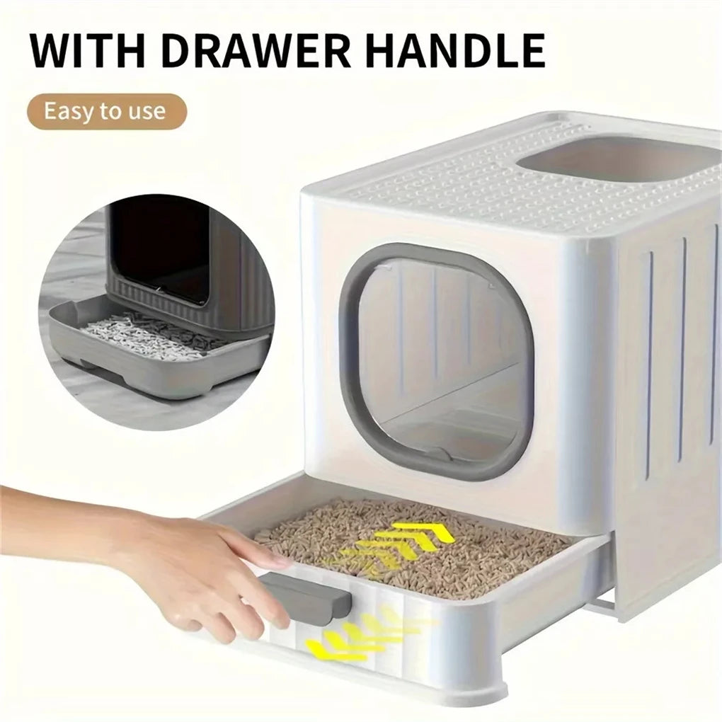 Enclosed Cat Litter Box with Scoop and Lid product image 4