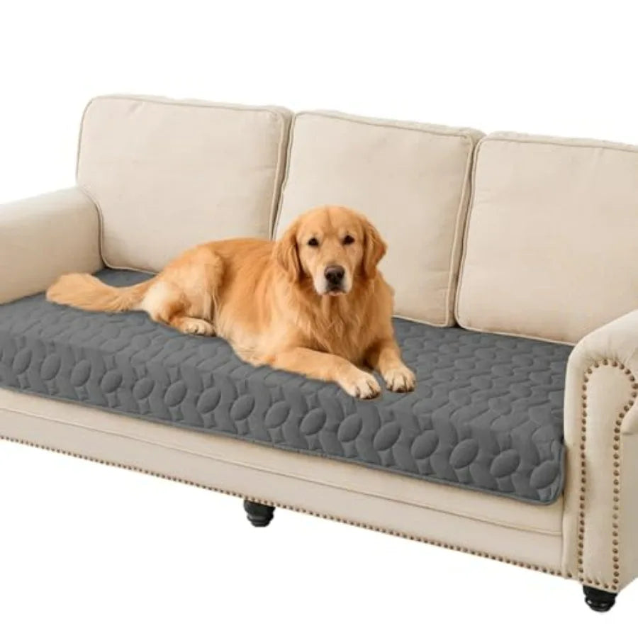 Pet Bed Cover Dog Bed Blanket for Sofa and Furniture Waterproof New Pattern Design,Dark Grey