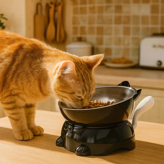 Elevated Cat Water Bowl with Anti-Spill Design main product image