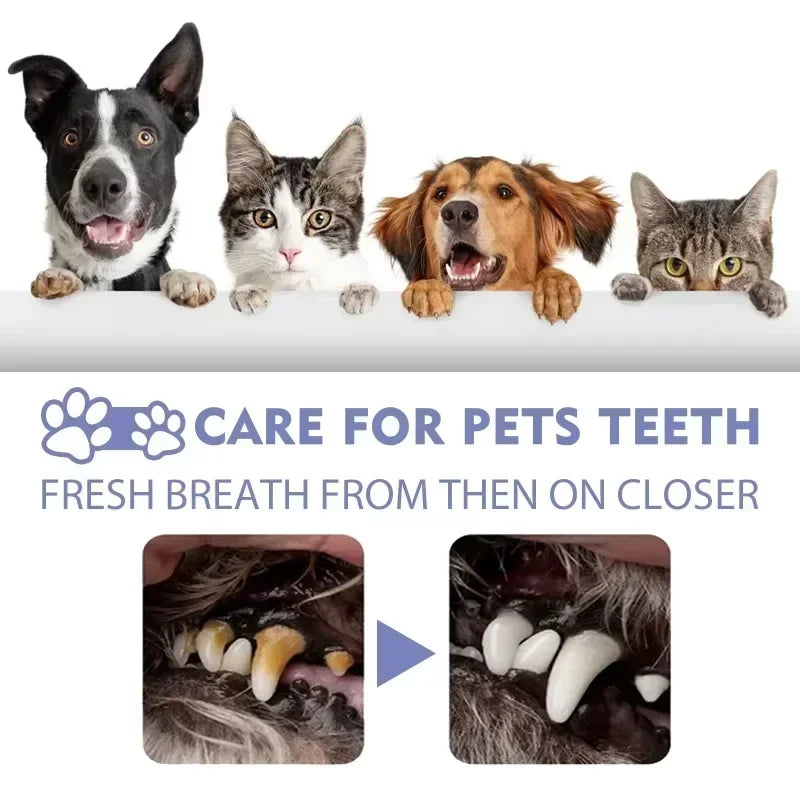 Pet Teeth Cleaning Spray Oral Care for Cats & Dogs