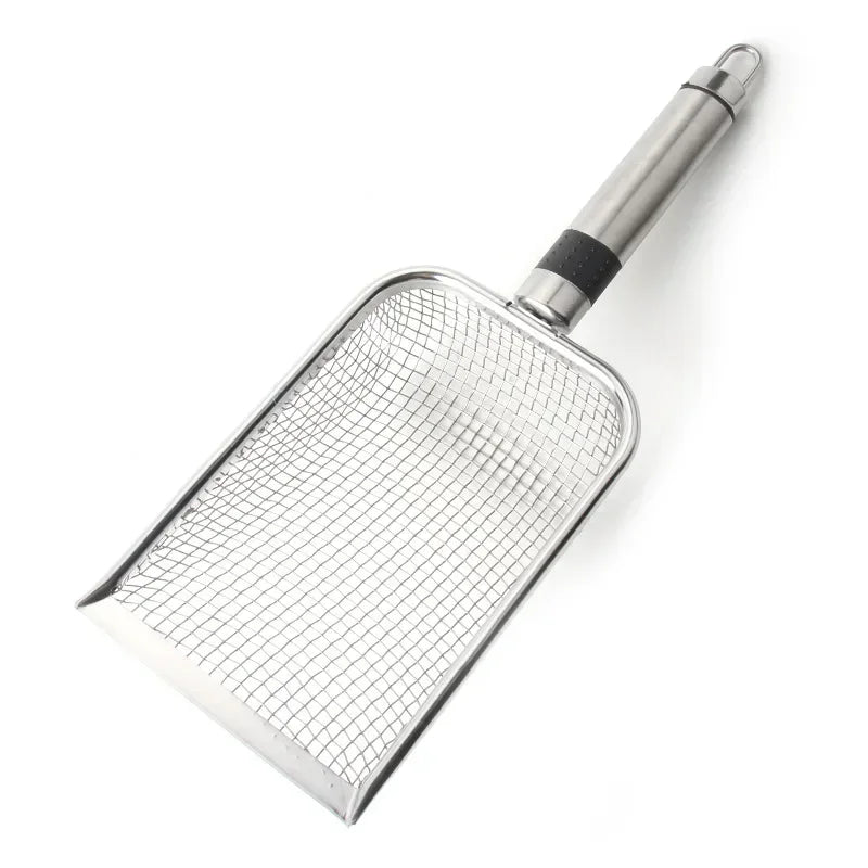 Long-Handle Stainless Steel Cat Litter Scoop