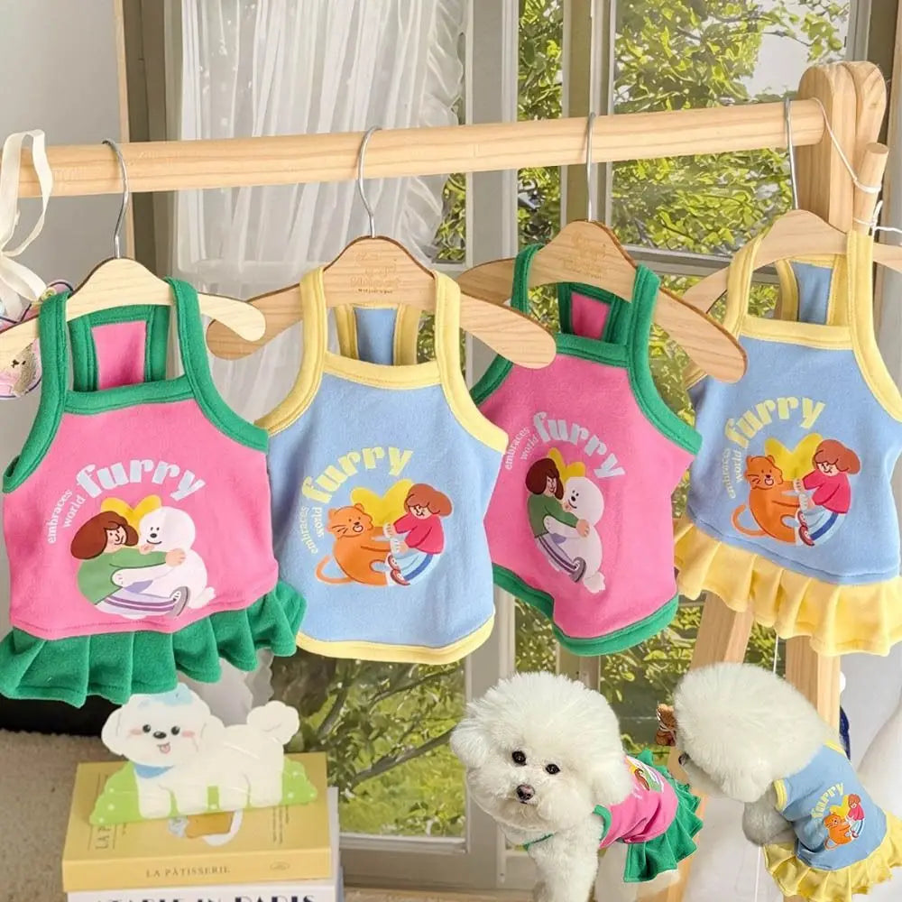 Breathable Pet Vest and Dress Set for Small Dogs main product image