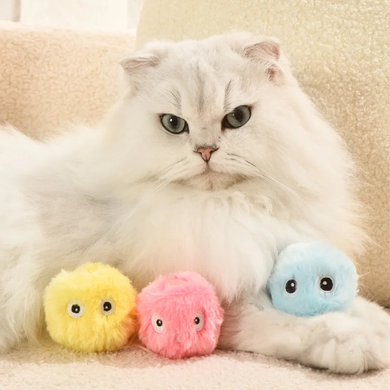 Plush Interactive Cat Toy Ball main product image