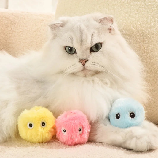 Plush Interactive Cat Toy Ball main product image