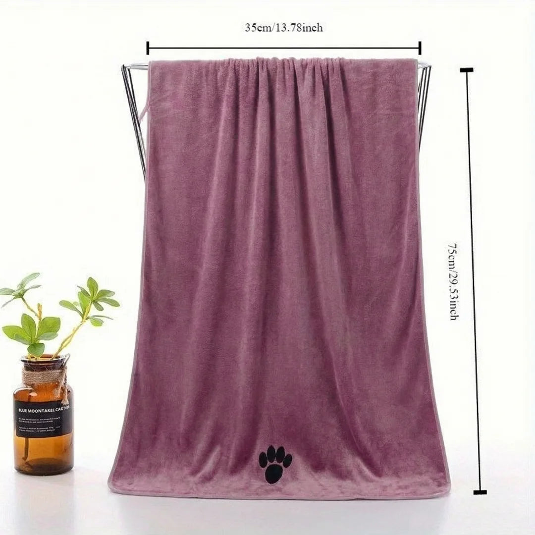 Super Absorbent Quick-Drying Dog Bath Towel - Soft & Large