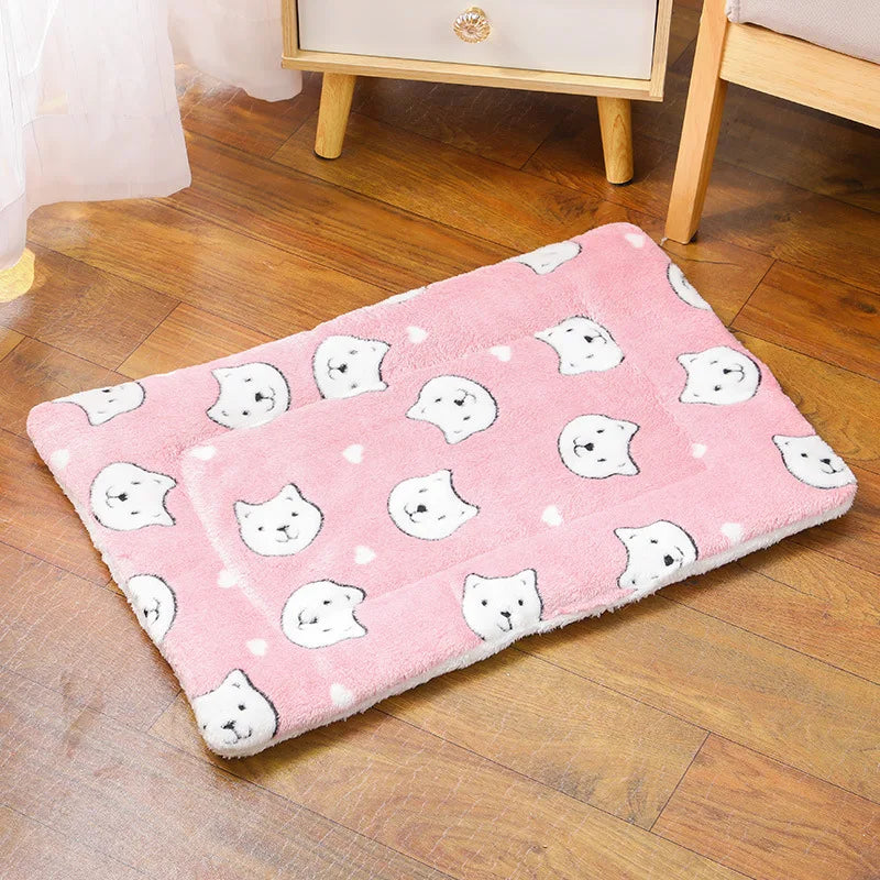 Thickened Warm Plush Sleeping Cushion for Cats & Small Dogs