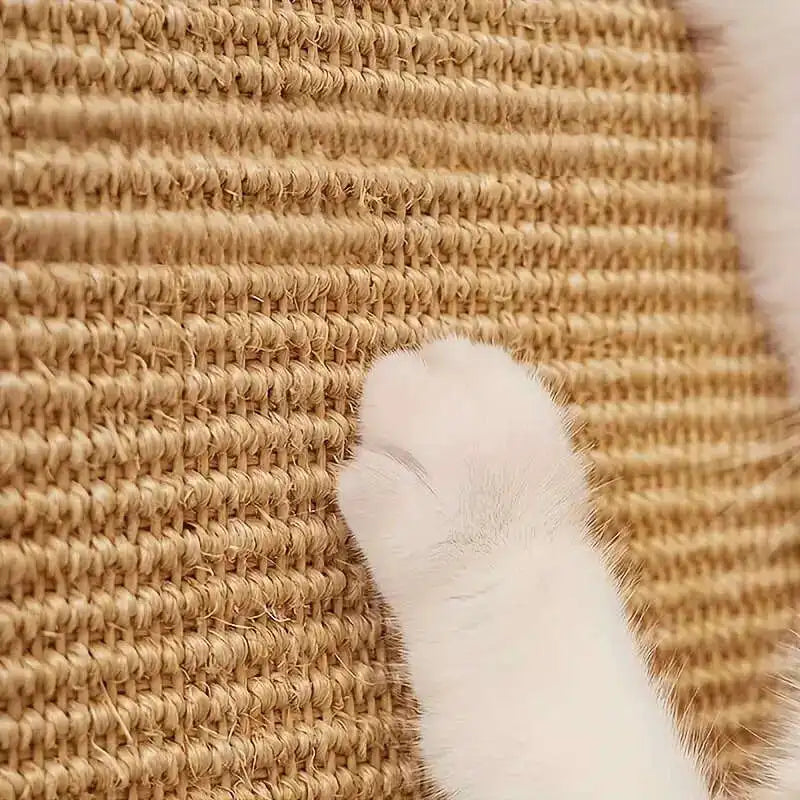 Durable Hemp Rope Cat Scratching Board with No-Mess Adhesive