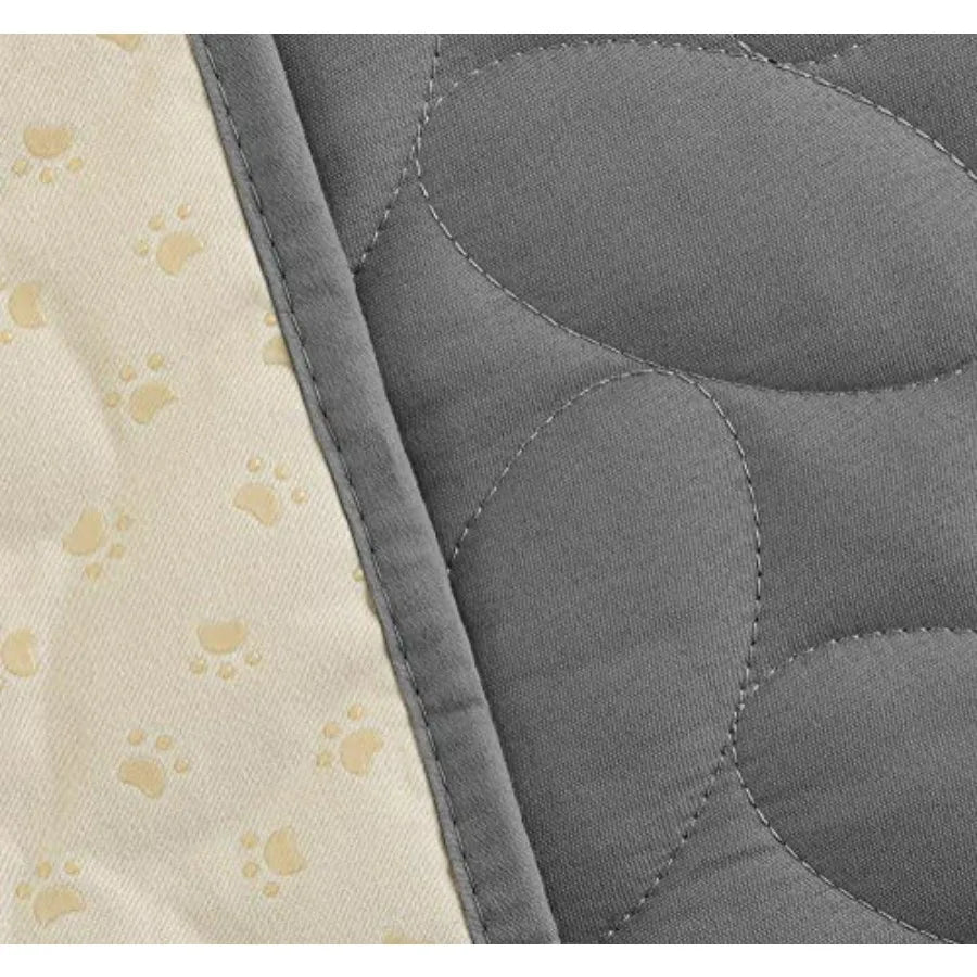Pet Bed Cover Dog Bed Blanket for Sofa and Furniture Waterproof New Pattern Design,Dark Grey